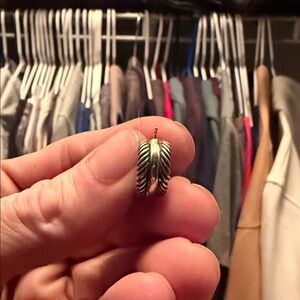 Silver Twisted Hoop Earrings